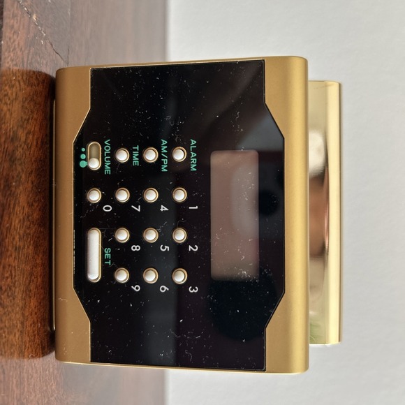 SEIKO CUBICTALK Vintage Alarm Clock Gold Black Retro NOS Papers - Picture 8 of 11